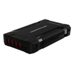 6 ports USB fast mobile phone Charging Station with Type-C Charging port---60W,CB,FCC,ROHS