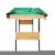 Import 60" Folding Billiard Table Set Table Top Pool foldable pool table from China