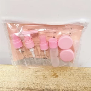 6pcs Plastic cosmetic washing travel bottle set skin care sample bottle