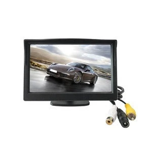 7 inch car TFT LCD Color monitor 2 Video RCA/AV  Input Rear View Monitor800*480  Monitor for school bus truck