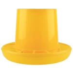 8kg plastic chicken feeder poultry farming hot sale chicken feeders and drinkers cheap yellow poultry feeders