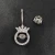 Import 925 Sterling Silver Sexy Crown Navel Belly Button Rings Women body piercing jewelry from China