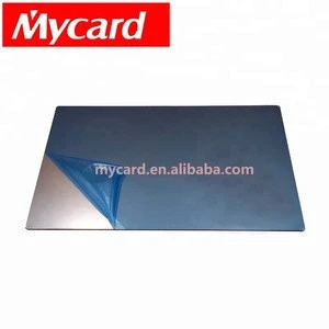 A4 size Matt Finish stainless steel plate for PVC Card Lamination