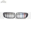 ABS Plastic Glossy Black M-colour Dual Slats Front Bumper Grille Use For Bmw 3 Series E90 E91 2009-2011