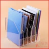 acrylic 5 compartments MID notebook diaplay stand holder paper files organizer