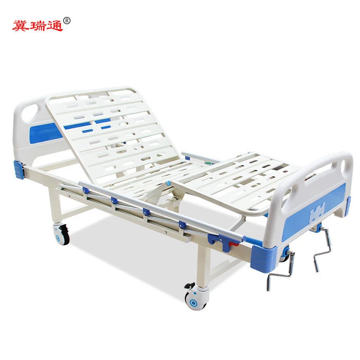 adjustable patient manual 2 cranks hospital bed