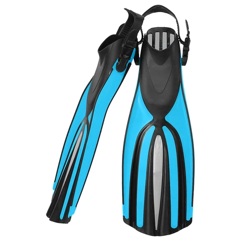 Adult professional swim scuba fins equipped with deep diving flippers four-line diamond adjustable diving fins