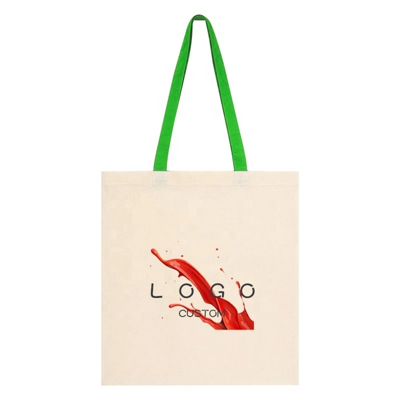 Advertising high quality factory business activities  full color custom promotion carry shopping bag tote bags