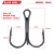 Import All size High Carbon Steel Fishing Hook Fishhooks Durable Treble Hooks from China