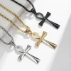 Alloy cross necklace unique and niche cross pendant Hip hop mens jewelry cross pendant necklace for mens gifts