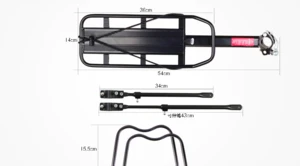 Aluminium Alloy Black Bicycle Luggage Carrier/Bike Rear Rack /Bicycle Rear Carrier