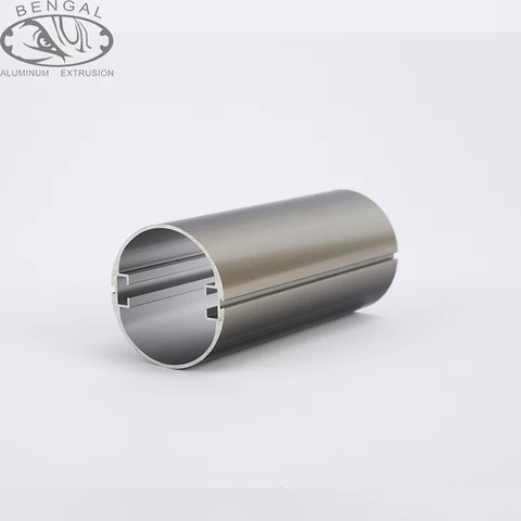 Aluminum fluorocarbon Anodized customized color logo aluminum profiles with high simulation round aluminium profile