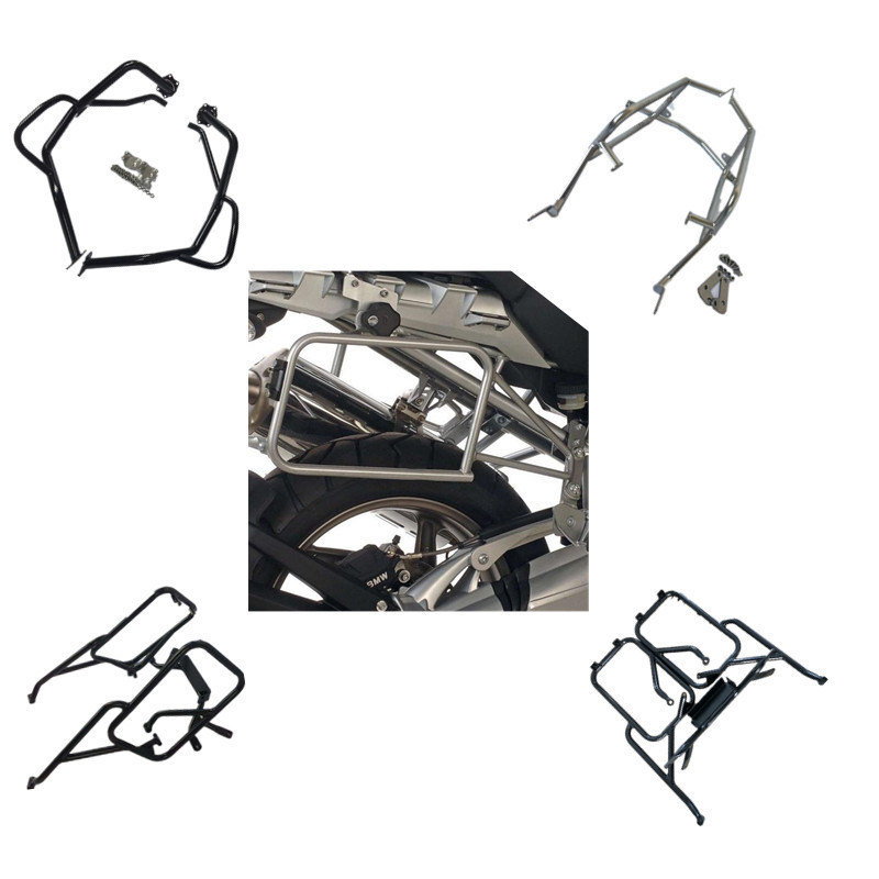 Buy Aluminum Motorcycle Side Box Mount Holders Mounting Racks Side ...