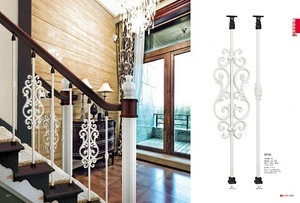 Aluminum stair balustrade by casting