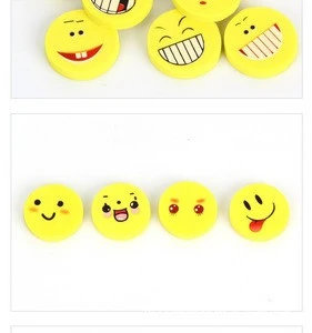 Always happy creative hello smile baby kids playing yellow eraser fancy toys