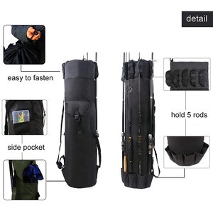 Amazon Hot Sell Fishing Bag Fishing Pole Case Travel Carrier Holder Pole Tools Storage Bags