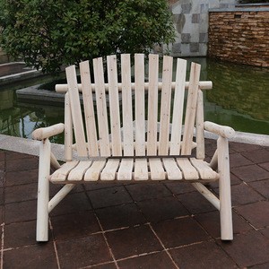 American Style Outdoor Log Wooden Garden Chair