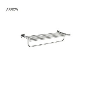 ARROW brand 304 stainless steel polished bath towel rack shelf bathroom set accessory