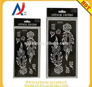 Art Painless Hot Stamping Heat Non-Toxic Body Face Waterproof Temporary Tattoo Sticker