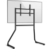 Artistic Black Floor TV Stand with two firm legs fits for 86 inch TVs, Load Capacity 68kg MAX VESA 600x400