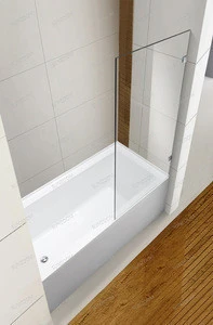 Australia bath frameless shower screen 10mm thickness walk in shower door