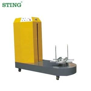 Auto Airport Luggage Stretch Film Wrapping Wrapper Machine