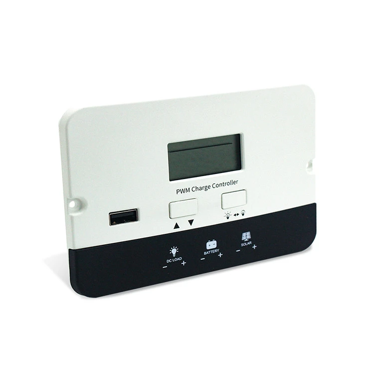 Automatic recognition flush mount pwm solar charge controller for solar charge regulation 12v/24v battery system