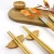 Import Bamboo Gift Japanese Sushi Chopsticks  5pairs marbling design   reusable chopsticks from China