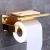 Import Bathroom Fittings Wall Mounted Black Bronze Toilet Paper Holder with Mobile Phone Rack from China
