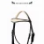 Import Beige Padded Fancy Stitch Anatomic Shape Leather Horse Bridle from India