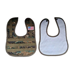 Best Fashion Tactical Military Camo Diaper Baby Bib With Button