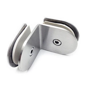 Best quality stainless steel 90 and 45 degree spigot glass corner clamp