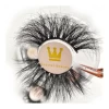 Best Sell Black Cotton Band 3D Mink Fur Long Lashes Mink Strip Luxury Private Label 3D Mink Eyelashes vendor