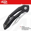 Best seller folding knife stainless steel blade and carbon fiber handle black camping knife