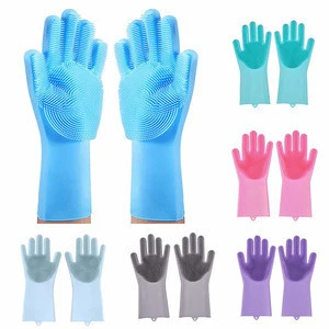 Best selling product silicone long dish washing glove for kitchen protection manufacturer