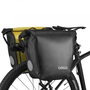 Bicycle Dry PVC Tarpaulin Grocery Carrier Double Rear Waterproof TPU Bicycle Cycling Rack Bag Bike Panniers