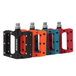 BIKEIN Non-slip lightweight durable BMX Bicycle Pedals Mountain Bike Nylon  Multi-Colors Flat Platform Pedals MTB Accessories