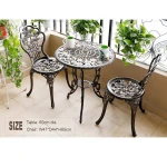 Bistro Sets Metal Patio Chair Set Furniture Cast Antique Outdoor Aluminum Garden Patio Table and Chair Set