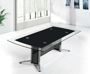 black conference table,tempered glass conference table,china conference table MR-DB027