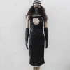 black sexy masked women suit costume