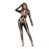 Blood Drop Digital Printing Sexy Halloween Cosplay Costumes for women