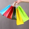Boutique Rreusable Printing Packaging High Quality Reusable Kraft Paper Bag Grocery Carry Bag Heat Sealed Thank You Paper Bag