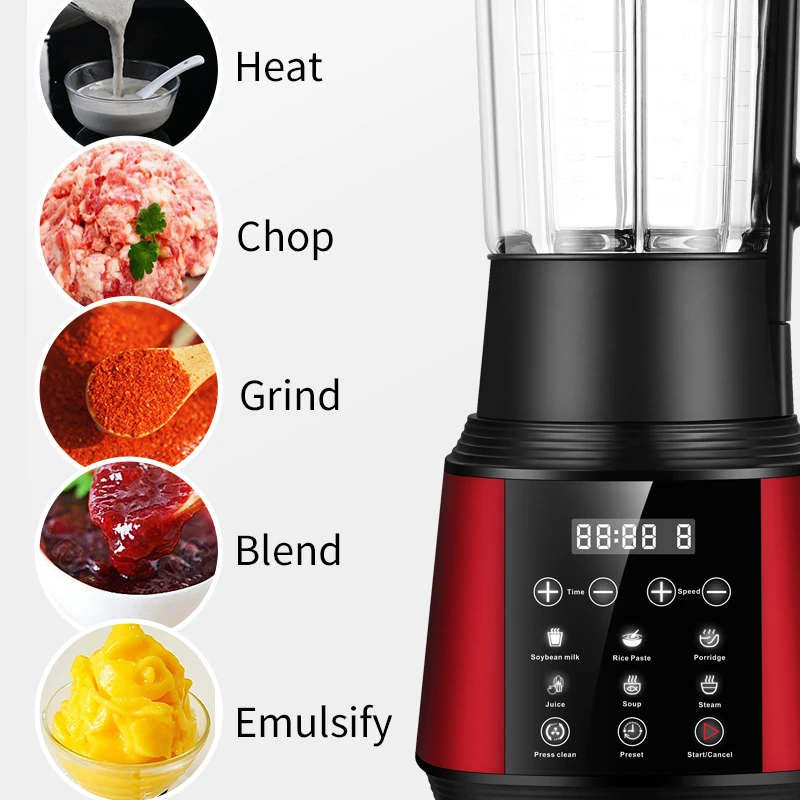 Bpa free new design automitic juicer blender and mixer machine with hot and cold function