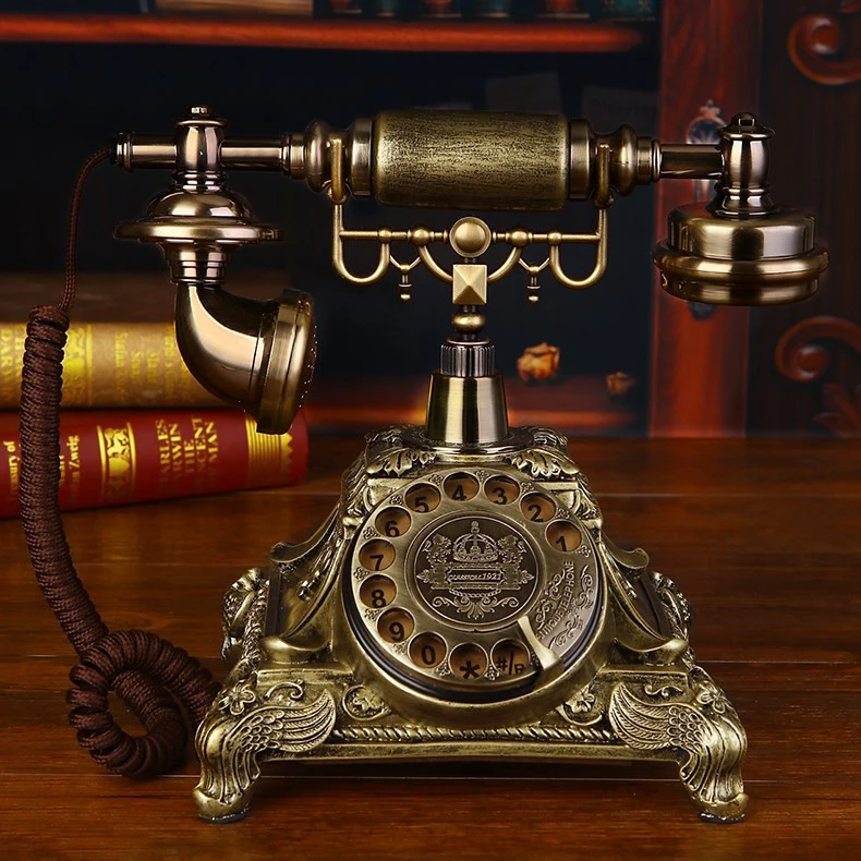 Brass Beautiful Antique Telephone Vintage Style Decorative Antique Telephone