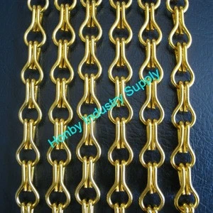Brilliant Gold Color Anodized Aluminum Chain Curtain Wall