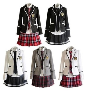 British Style Two Pockets School uniform Blazers with School badges
