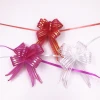 Butterfly bow made of  Five iridescent stripes on the glitter ribbon Romantic butterfly decoration for wedding cake package