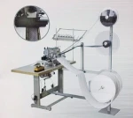 Button mini overlock sewing machine industrial