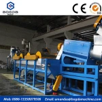 Capacity 1000kg/h Waste Plastic Recycling Machine PP/PE Film PET Bottle Washing Line