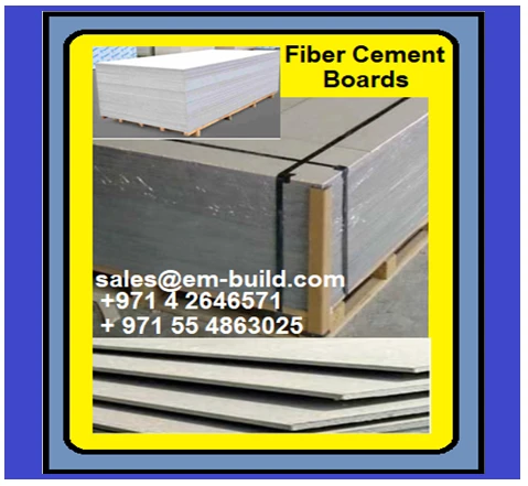 Cement Boards/ Fiber Cement Boards supplier in the MENA region  + 971 56 5478106